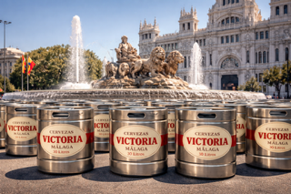 Entrega de barril Victoria 30 litros en Madrid centro